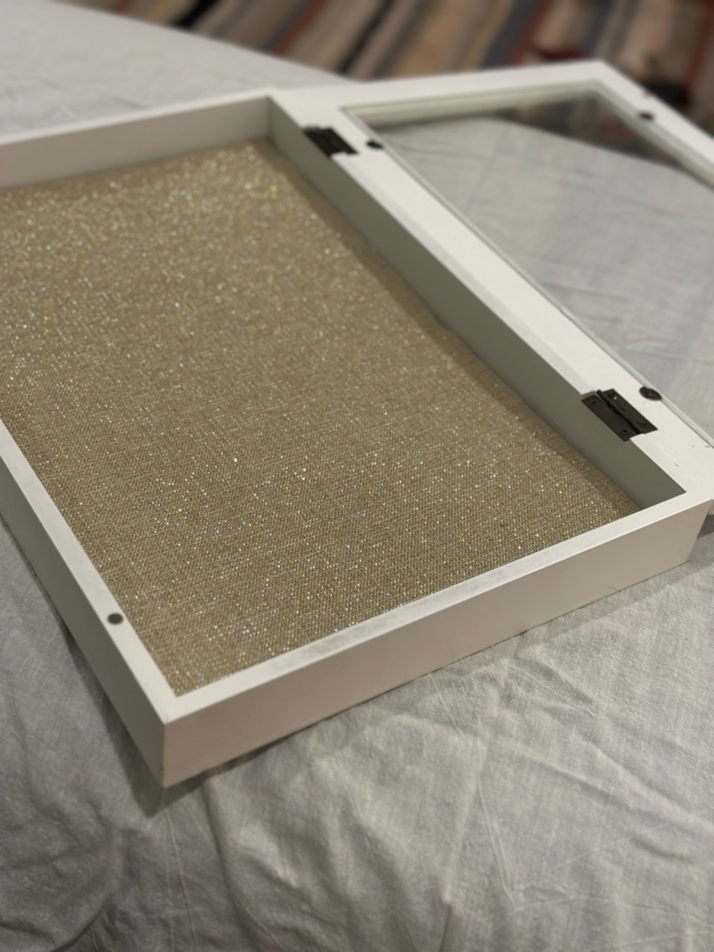 Nicole Miller White Display Shadow Box Frame - Picture 5 of 8